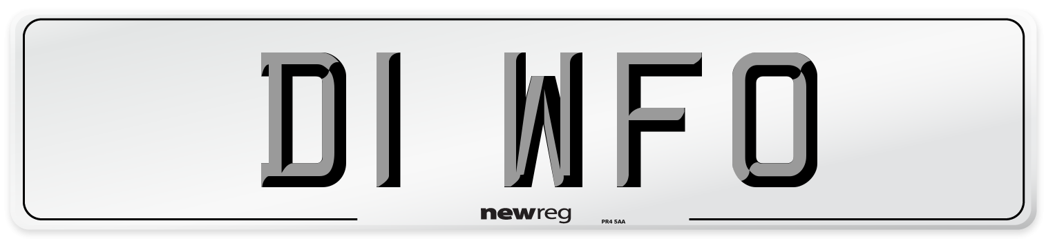 D1 WFO Number Plate from New Reg